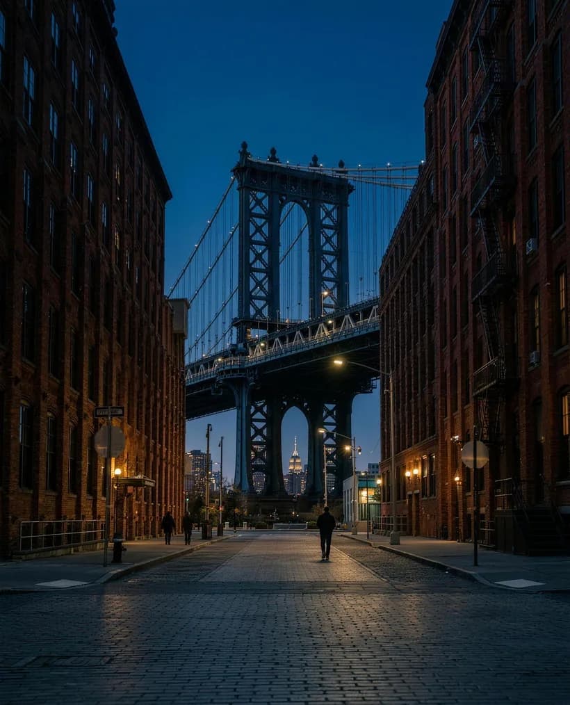 Ambiente de Nueva York al caer la tarde (imagen ilustrativa generada con IA)